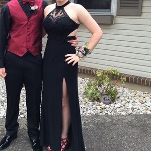 Stunning black prom dress